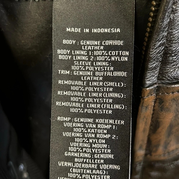 Harley Davidson Men's Leather Signature Jacket‎ Motorcycle large - Picture 8 of 12